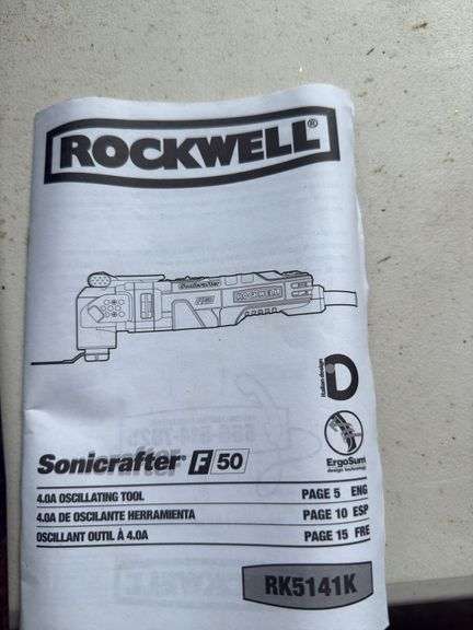 Rockwell sonicrafter f50