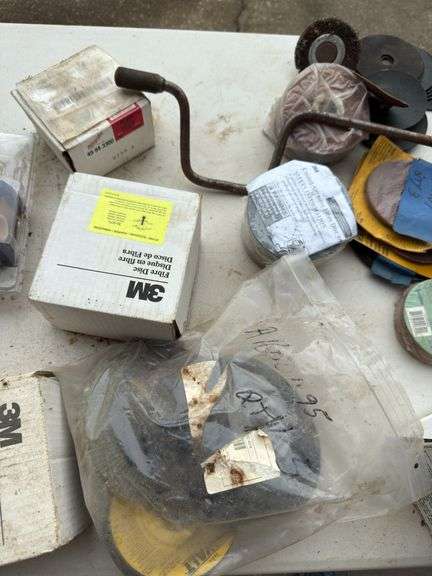 Grinding wheels, hardware etc