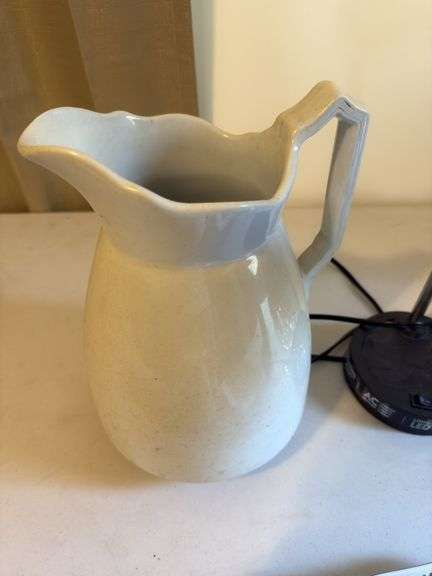 Clock, pitcher, lamp etc