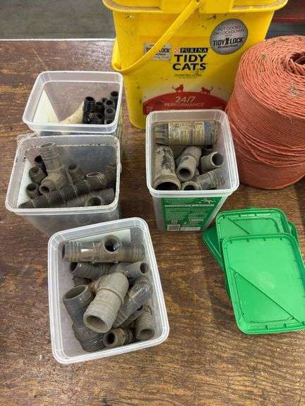 Fittings, baler twine, breaker box etc