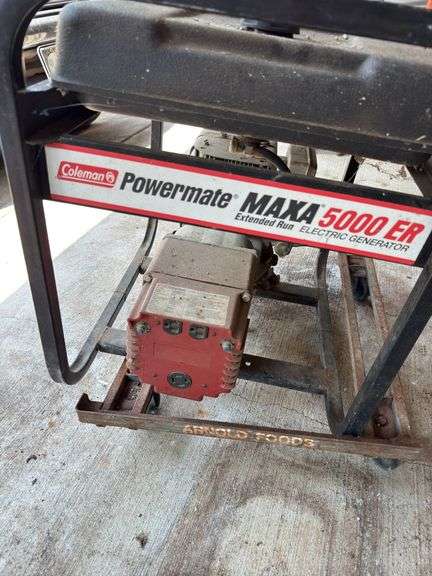 Coleman power mate 5000 er generator