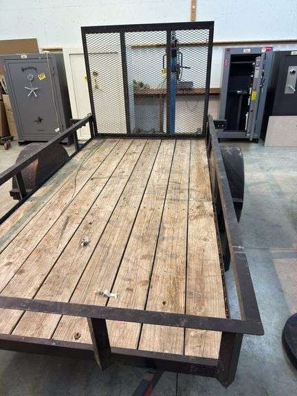 5x10 bumper trailer with gate
