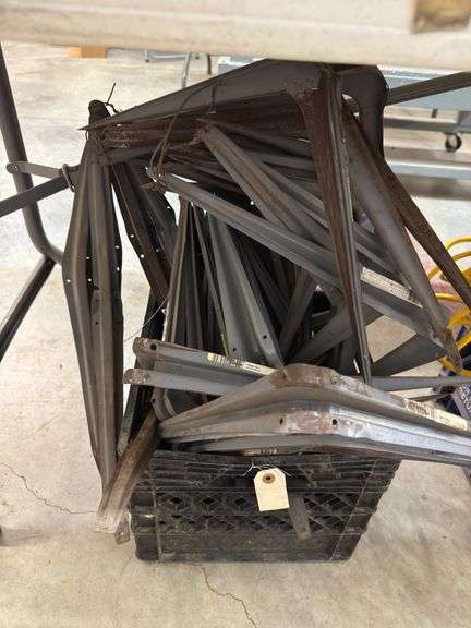 Pile of shelving brackets