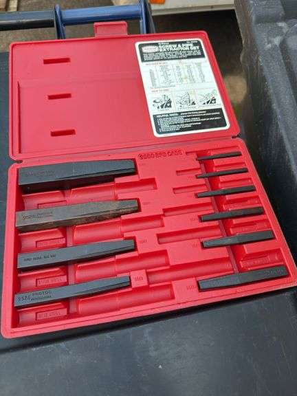 Proto and snap on screw extractor set