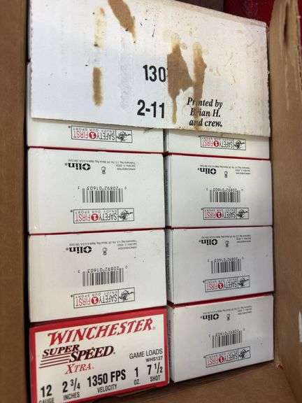 (10) boxes 12ga 7 1/2 shot