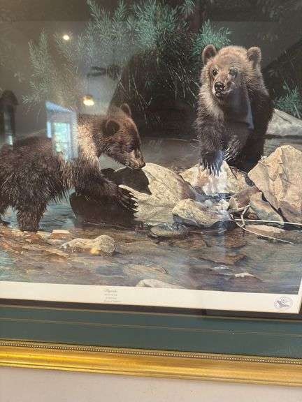 Charles francé playmates bears, Elvis print, farming kids largest 38”x32”