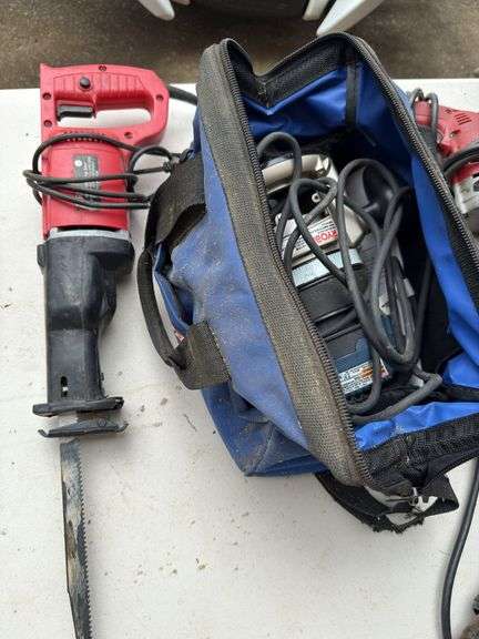 Reciprocating saw, heat gun, router, drill