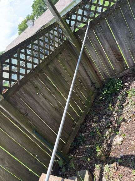 Tomato cages and metal pipe