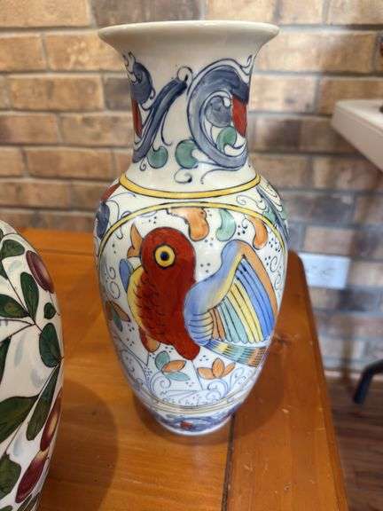 Oriental vases, plates etc