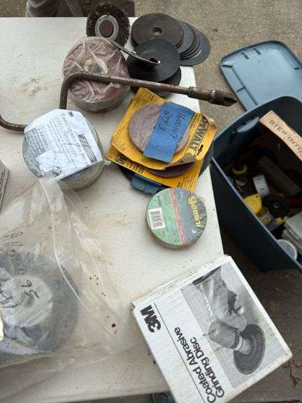 Grinding wheels, hardware etc