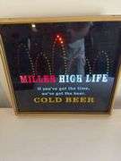 Miller high life plastic sign 16”x14”