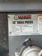 Central machinery 13” drill press