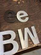 Aluminum letters