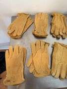 (9) pair deerskin gloves size L