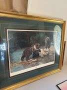 Charles francé playmates bears, Elvis print, farming kids largest 38”x32”