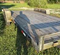 15ft with 3ft dovetail car hauling trailer
