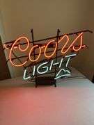 Coors light neon sign 27”x22”