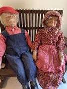 Maw and paw on rocker bench 29”