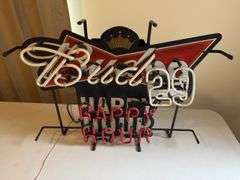 Bud 29 happy hour neon sign 27”x22”