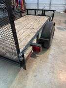 5x10 bumper trailer with gate