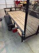 5x10 bumper trailer with gate