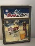 Coors clock 14”x19”