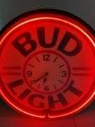 Bud light neon clock 20”