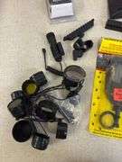 Laser, scope protectors, gun parts etc