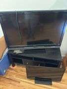 52” and 32” hd tvs with stand