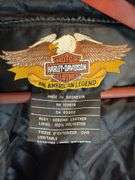 Harley Davidson size xl leather jacket and chaps large
