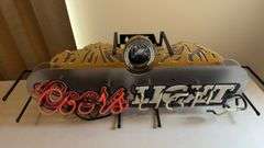 Coors light neon sign, light busted 34”