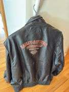 Harley Davidson size xl leather jacket and chaps large