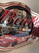 Bud nascar mirror sign 38”x22”