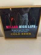Miller high life plastic sign 16”x14”