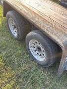 15ft with 3ft dovetail car hauling trailer