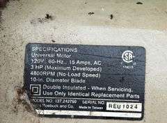 Craftsman chop saw