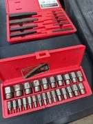 Proto and snap on screw extractor set