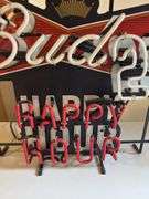Bud 29 happy hour neon sign 27”x22”