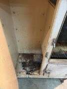 Metal ice box, screw comes out of back leg 34x16x48