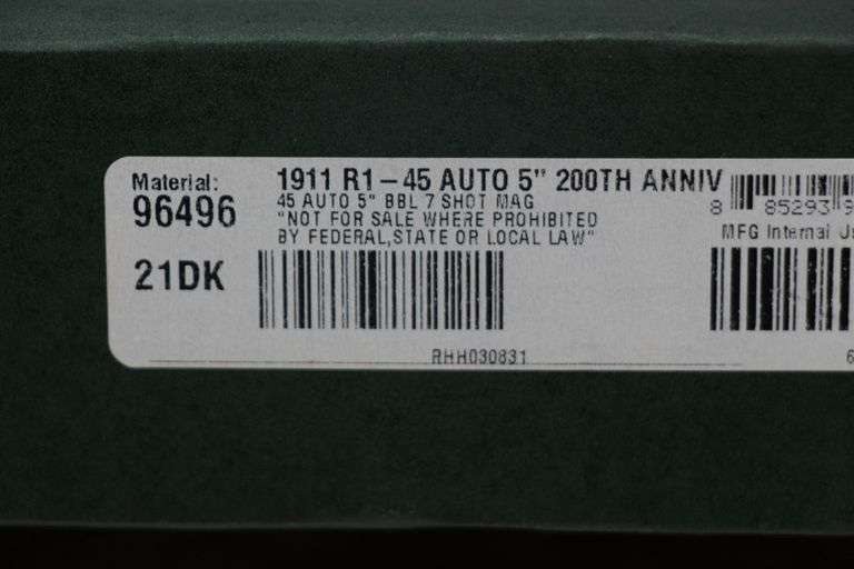 Remington 1911 R1 Commander  .45 Infidel   200 years