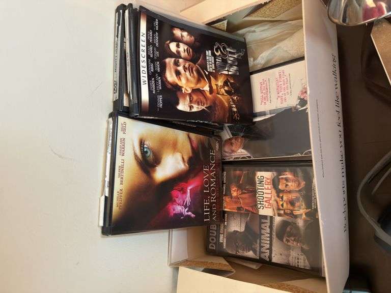 Polaroid cameras, dvds, records etc