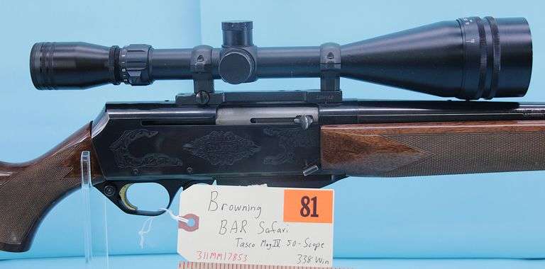 Browning BAR Safari .338 Win with Tasco Mag IV 50 scope