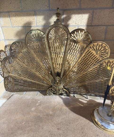 Fireplace screen and set