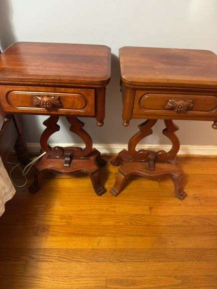 (2) Lillian Russell end tables