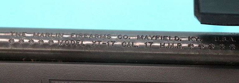 Marlin XT-IT  17 hmr with 4-12x50 scope