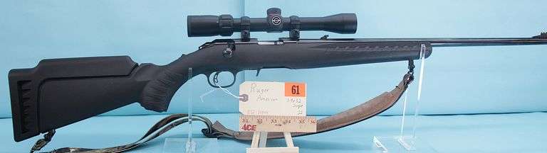 Ruger American .22 with 3-9x32 scope missing clip