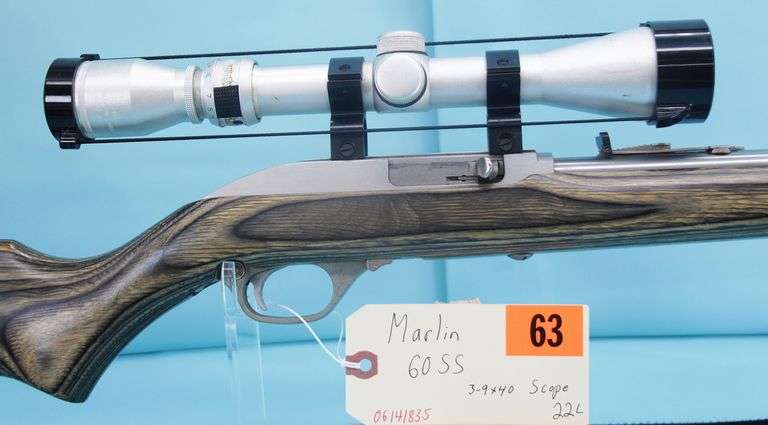 Marlin 60SS  .22 with 3-9x40 scope