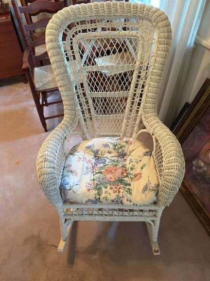 Wicker rocker