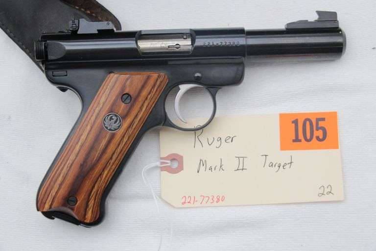 Ruger Mark II Target  .22  Consecutive Serial #  box