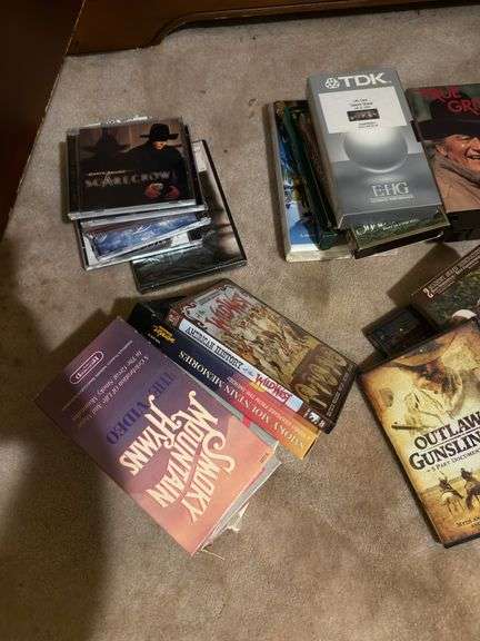 DVDs and vhs